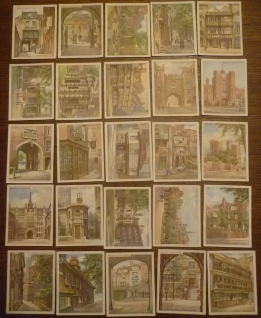 Wills Old London Set Of 25 Large Original Cards