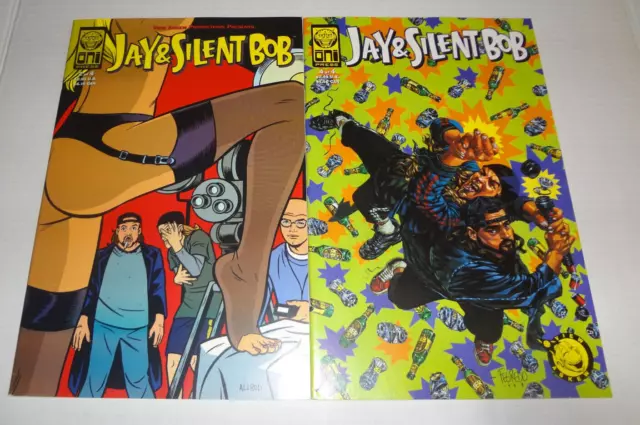 Jay & Silent Bob #2 & #4 Comic Book Oni Press 1998 Kevin Smith Mallrats Clerks