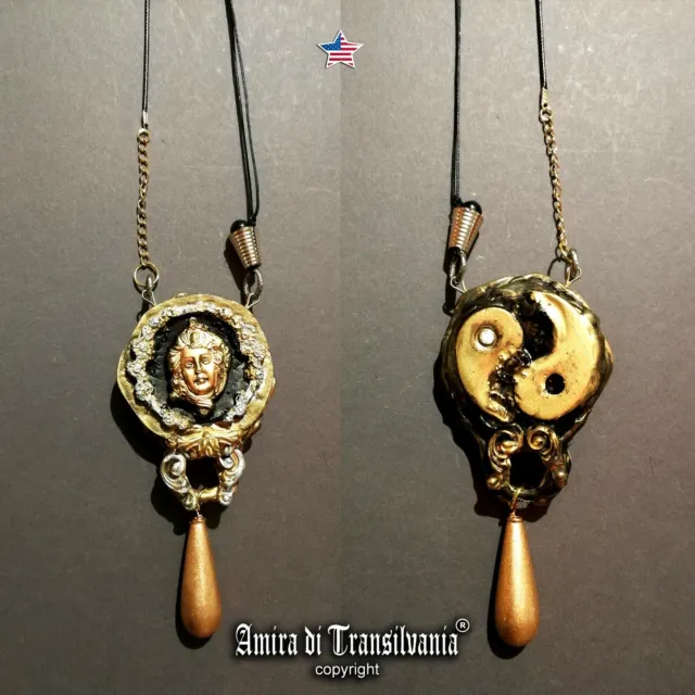 white tara necklace amulet pendant tibetan buddhism jewel sculputure art charms