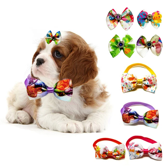 Pet Bow Tie Bite-resistant Breathable Pet Bow Tie Dog Accessories Lightweight