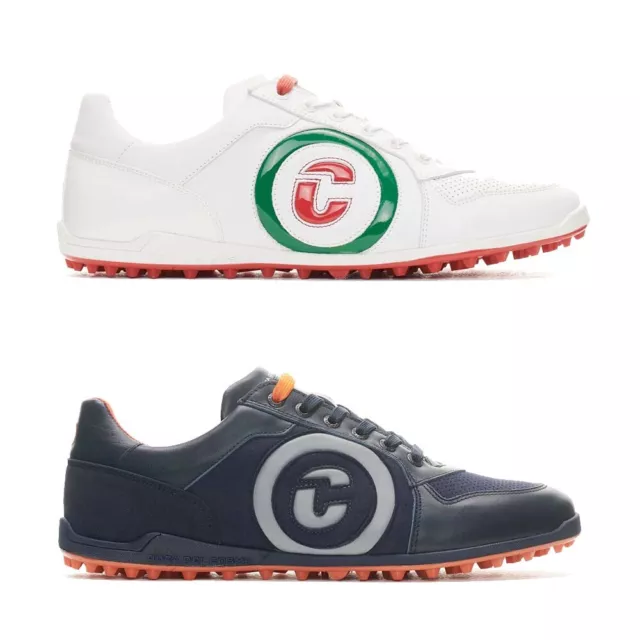 Zapatos de golf italianos de cuero sin clavos Duca del Cosma Kuba 2.0 para hombre