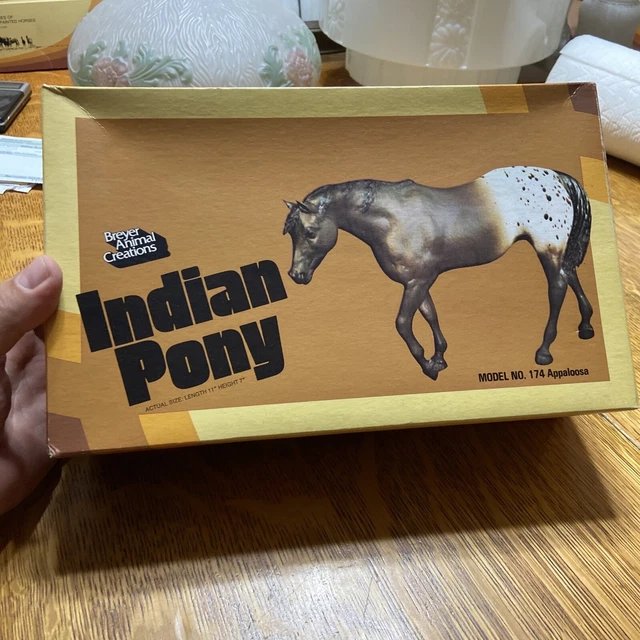 Vintage Breyer Animal Creations Indian Pony Model 174 Appaloosa In Box