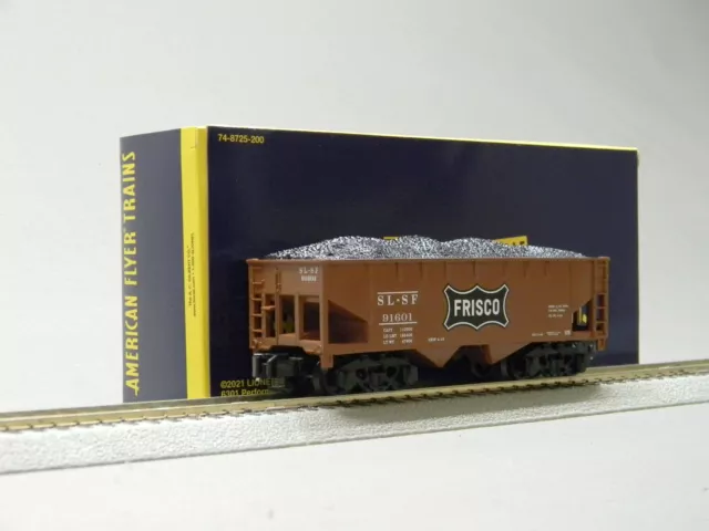 LIONEL AMERICAN FLYER FRISCO 2 BAY HOPPER #91601 S GAUGE coal load 2119271 NEW