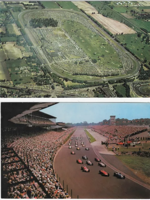 500 miglia Indianapolis, 500 mile race-2 cartoline a colori / 2 color postcards