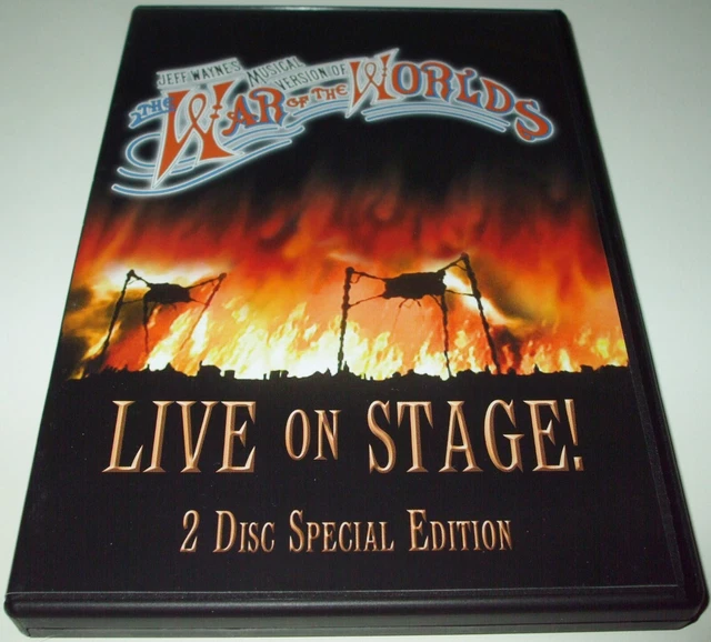 JEFF WAYNE'S WAR of the Worlds Live On Stage DVD x2 Disc Special