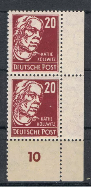 DDR MiNr. 333 zaXI senkrechtes Paar Eckrand 4 postfrisch