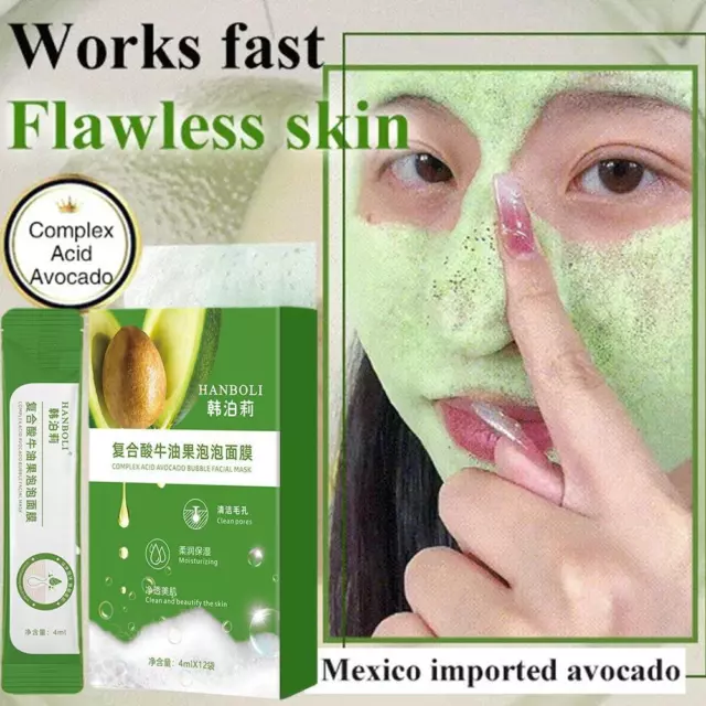 Avocado Bubble Mask Yinba Complex Acid Composite Sour St Facial D3S4