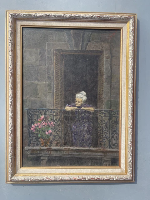 ANCIEN TABLEAU HUILE sur bois signé meurisse année 1953 EUR 35,00