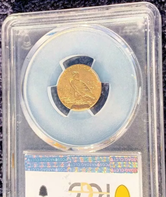 1914-D Indian $2 1/2 gold Quarter Eagle, PCGS AU58 2