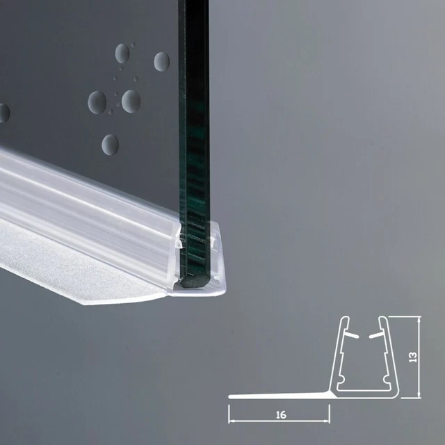 Guarnizione Per Vetro 8mm Con Aletta 12mm - 220cm, Trasparente, Per Box Doccia E Vetrate - Foto 6