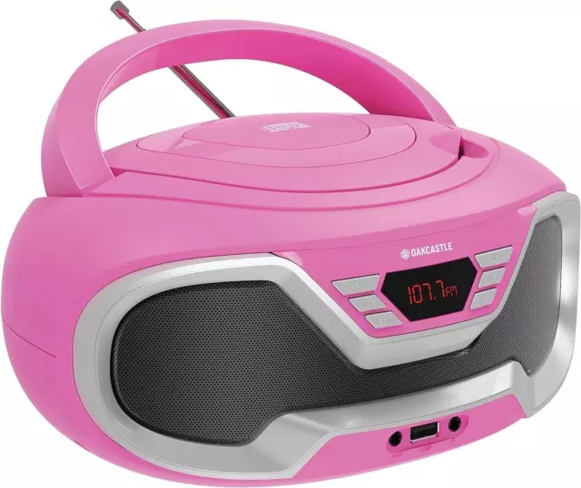 Oakcastle CD200 PORTABLE CD PLAYER BOOMBOX with Bluetooth & FM Radio