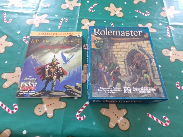 coffret rolemaster ICE jeu de role + mythic greece