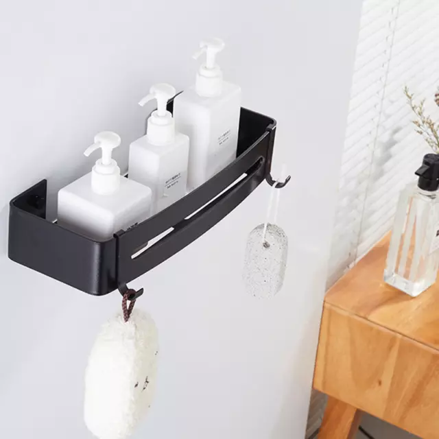 1 Strato Bagno Mensola Parete Doccia Organizer Conservazione Angolo Scaffale