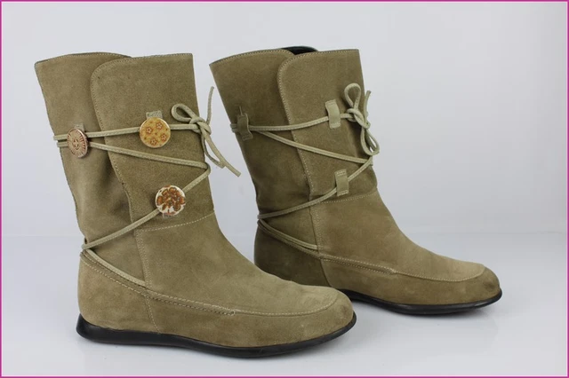 Bottines SAN MARINA Paris Daim Velours Beige T 37 TBE