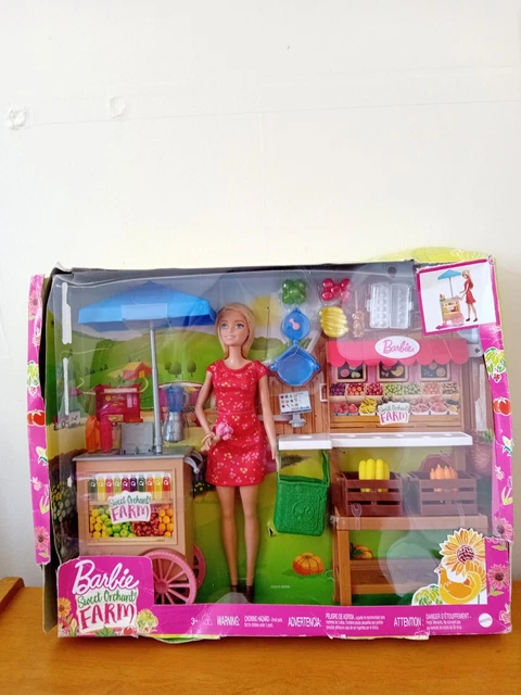 NEW IN BOX Barbie Sweet Orchard Farm Playset With Doll And Accessories ...