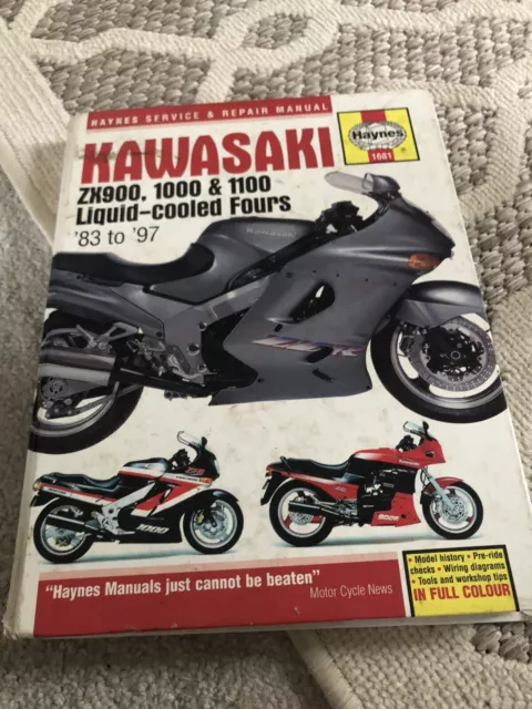 Kawasaki Gpz900r 1000rx Zx10 Zzr1100 Haynes Manual