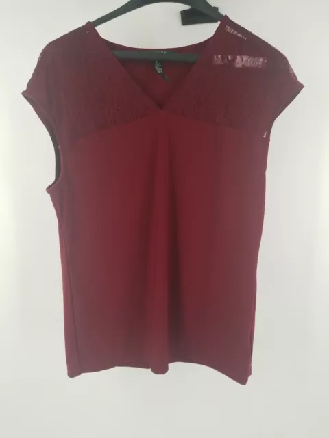 Lauren Ralph Lauren Womens Sleeveless Top Xl Red