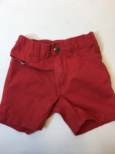 Little Boys Shorts Size 12 Months Red Orange Calvin Klein