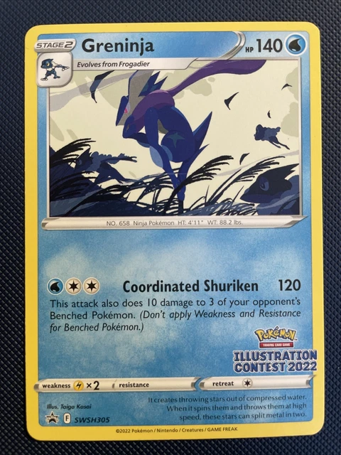 Pokemon TCG - Illustrationswettbewerb 2022 - Greninja - SWSH305 - NEUWERTIG