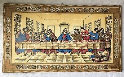 Leonardo DaVinci, The Last Supper, Inlaid Wood Art, Jesus, Christianity