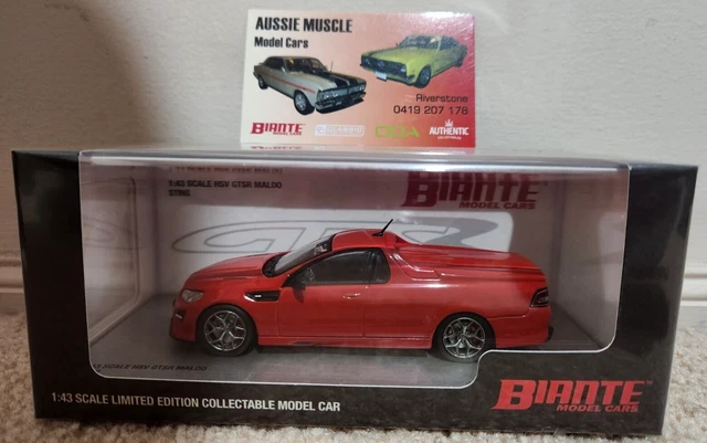 1:43 BIANTE HOLDEN HSV F2 VF GTSR Maloo Commodore Ute in Sting Red