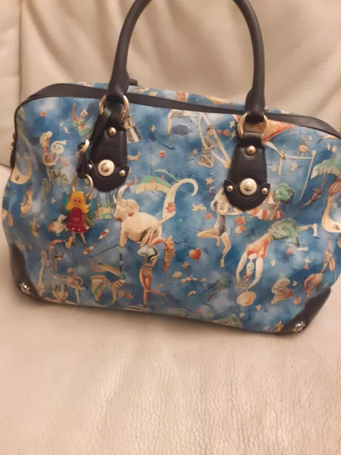 sac à main cuir femme Piero Guidi bleu Magic Circus Chérie neuf jamais utilisé