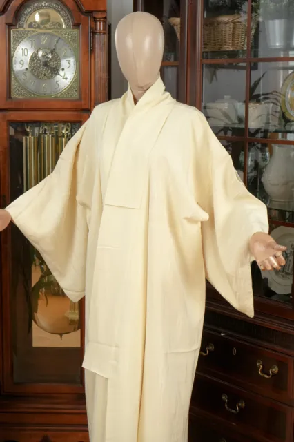 Dear Vanilla Japanese Silk Kimono Women's Robe Gown Authentic Japan Made Vintage 2