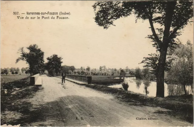 CPA AK Varennes s Fouzon Vue de sur le Pont FRANCE (1177738)
