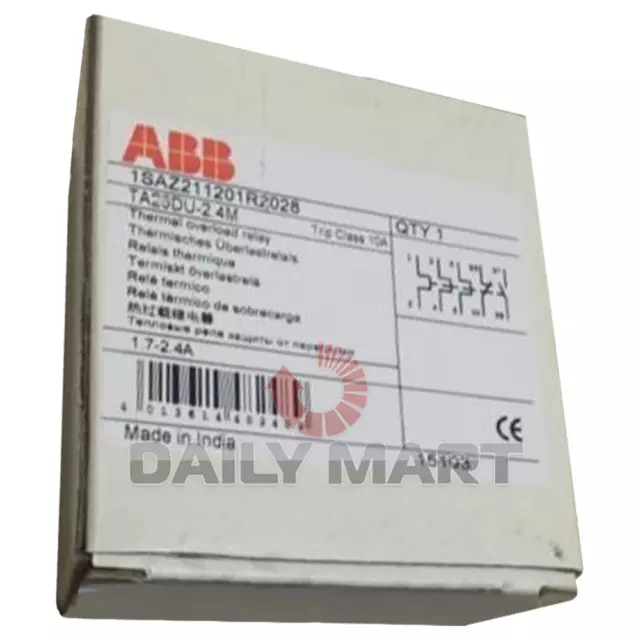 Used & Tested ABB TA25DU-2.4M Thermal Overload Relay 1.7-2.4A