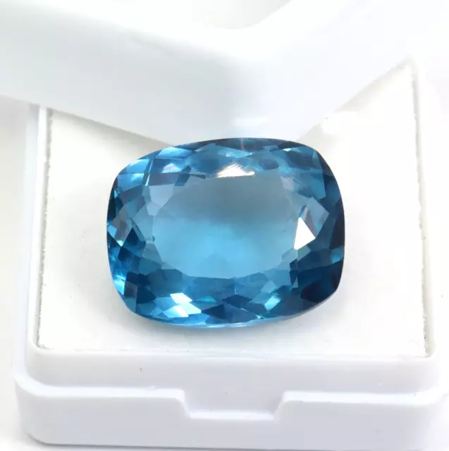 Natural 17.80 CT Rare Faceted Sky Blue Spinel VVS Unheated Loose Gemstone