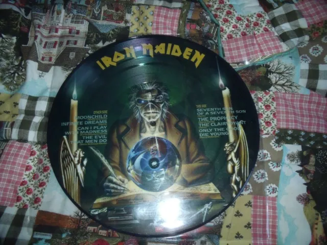 Superbe Et Rare 33T Picture Disc  Promo Iron Maiden