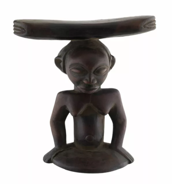 Supporto Collo Testa Etnico Luba Rdc Ex Zaire Arte Africano 16934