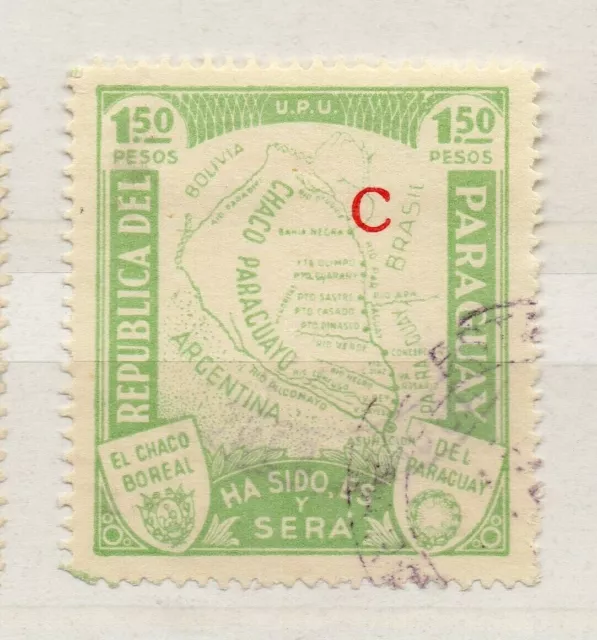 Paraguay 1932 Early Issue Fine Used 1.50P. C Optd NW-175941