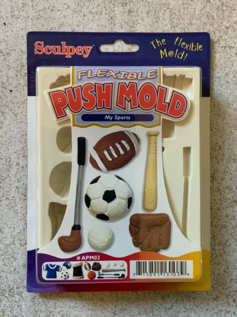 Sculpey Flexible Push Mold APM03 My Sports