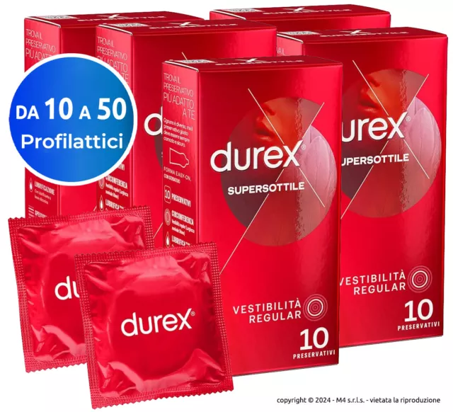 Preservativi Sottili DUREX Super Sottile Preservativi sensazione di contatto