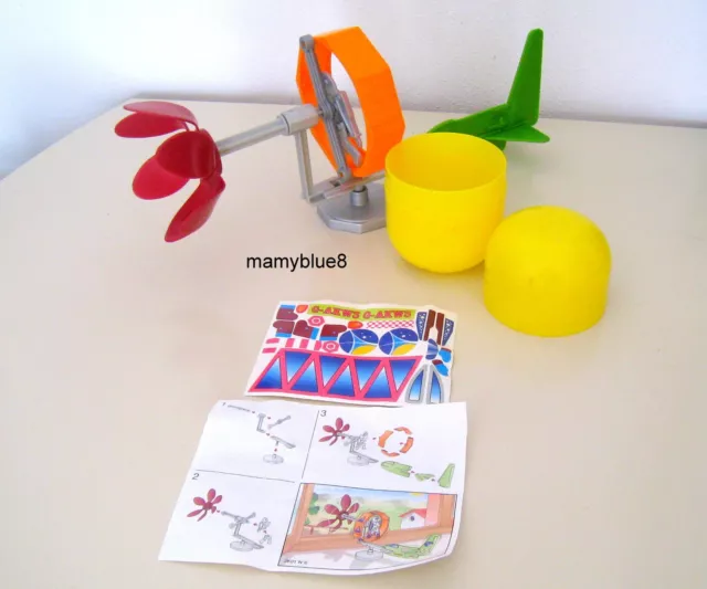 *Kinder Maxi Pasqua 2001 Gioco di Vento  3K01  N° 6 ,Adesivo e Cartina