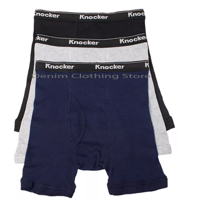 Lot of 3 Pack Teen Boys Junior Boxer Brief Cotton Stretch Underwear Shorts S-XL 2