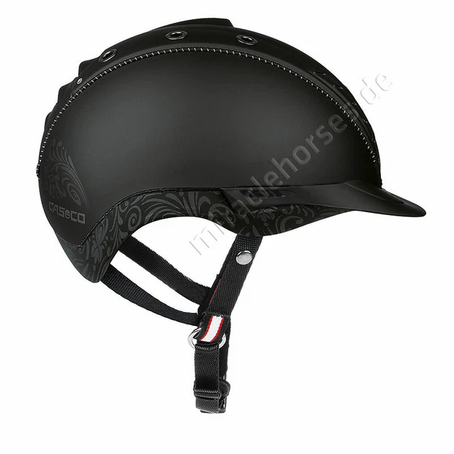 Casco Reithelm MISTRALL-2 Schwarz Floral matt Gr. L (58-60 cm) VG 1.01 NEU