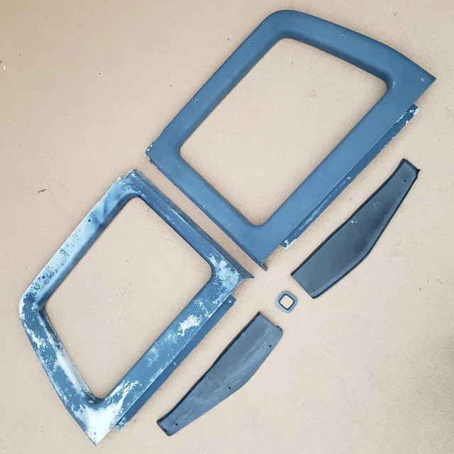 OEM 1981-1991 Chevrolet GMC Suburban LH & RH Blue Cargo Door Window Trim Set