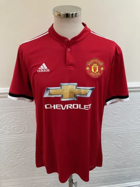 MANCHESTER UNITED ADIDAS 2017/18 HOME JERSEY #22 MKHITARYAN SIZE “M” BS1214