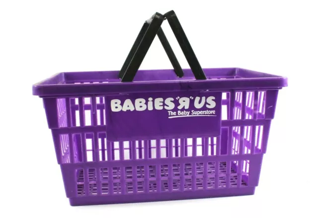 Vintage Babies "R" Us Shopping Basket Purple Hand Cart - Fast Free Shipping - 2