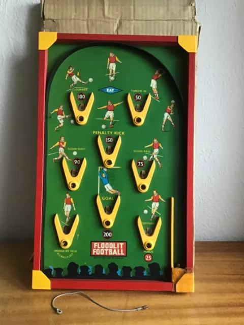 Vintage Pin-ball Football/ Wooden Bagatelle Game