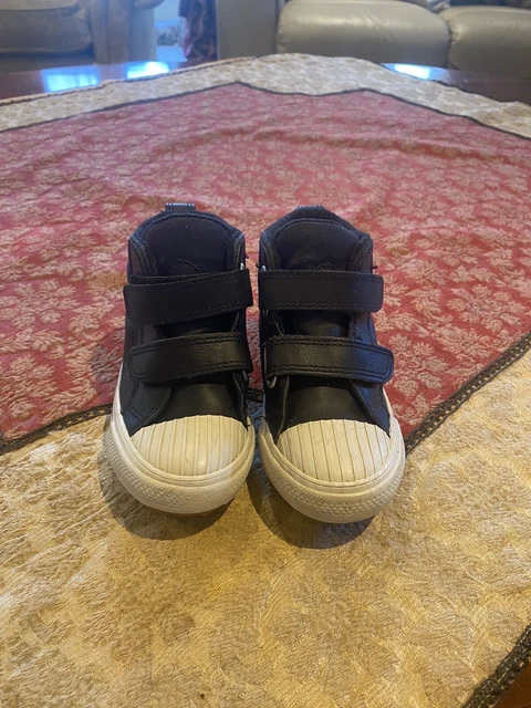 Top alti Convers in pelle per bambini taglia 8