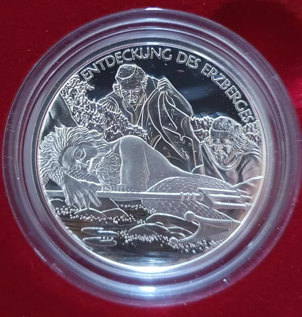 Österreich 10 Euro Silber Münze 2010 der Erzberg Steiermark - Platte PP (Proof)