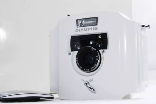 [ Casi sin Usar ] Olympus Ecru Blanco Totalmente Automático Film Cámara De Japón