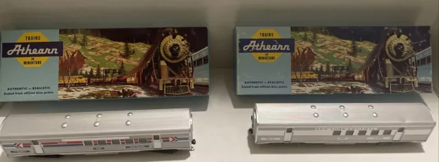 Athearn HO 1807 NYC Streamline RPO 4861Kit & 1809 Amtrak SL RPO 9987 Kit Vintage