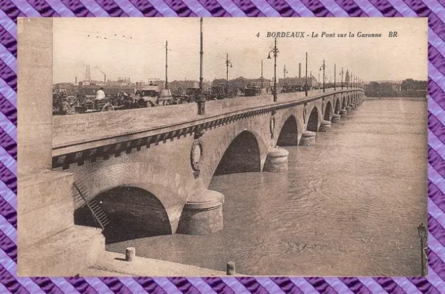 CPA 33 - BORDEAUX - the bridge over the garonne