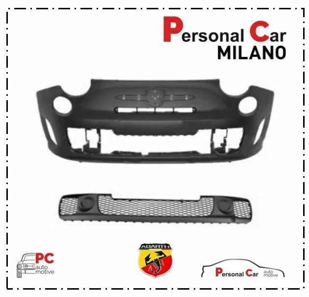 Modanatura Paraurti Anteriore Per Fiat 500 (2007-2015) - Cromata, Plastica, Montaggio Semplice - Foto 9