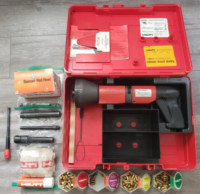 Hilti DX 600N Powder Actuated Tool w/ Case and Accessories