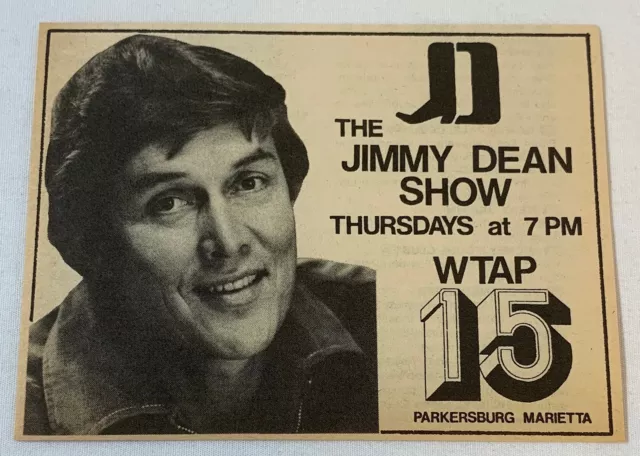 1975 Wtap TV Ad ~Il JIMMY Dean Mostra